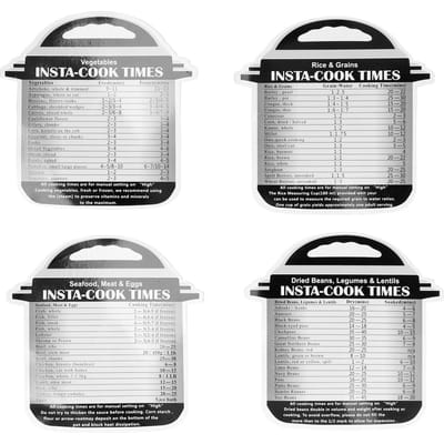 4 Pièces Tableau des Temps de Cuisson Autocuiseur Magnétique Guide de Référence des Temps de Cuisson Accessoires1