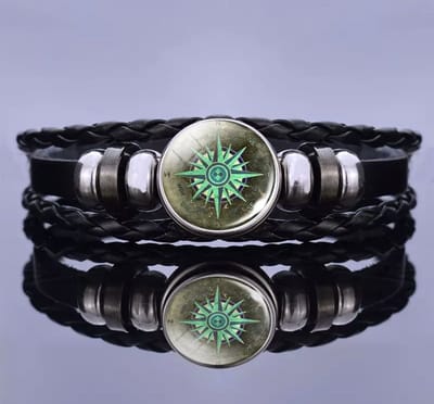 Akyol - Vriendschapsarmband - kompas armband - kompas - reizen - backpack - cadeau voor vriend -armband kompas - kompas sieraad - vriendschaps armband