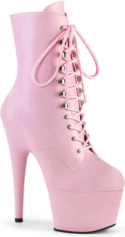 Pleaser - ADORE-1020 Plateau Laarzen, Paaldans schoenen - US 5 - 35 Shoes - Roze
