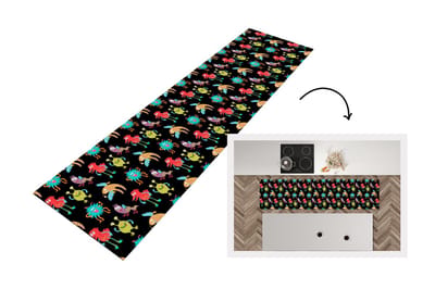 Keukenloper - Loper keuken - Design - Monster - Kinderen - Kleur - 200x50 cm - Keukenloper vinyl