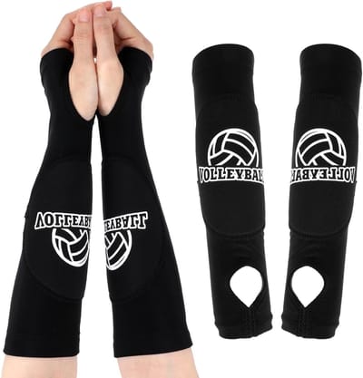 Volleyball Arm Sleeves voor Volwassenen met Bescherming voor Pols en Duimopening voor Dames en Heren