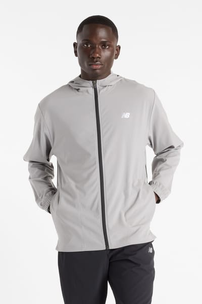 New Balance Sport Woven Jacket Slategre Maat: L | Lichte Jassen Outlet | Heren | Grijs