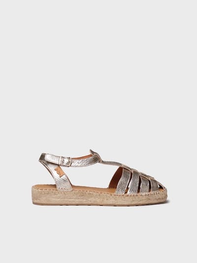 Dames espadrilles met slangenprint | EVIAN-CA
