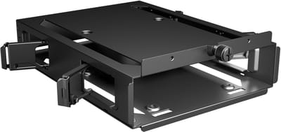 Be Quiet! - HDD Cage 2 - HDD/SSD Montagebeugel - 1x 3,5 Inch HDD - 2x 2,5 Inch SSD - Zwart
