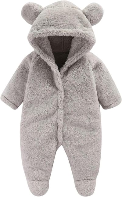 Baby Voetpak - Jumpsuit Baby - Warmte Buiten - Zacht Fleece Materiaal - Niet Gespecificeerd - Neonpool