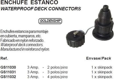 Waterproof deck connector