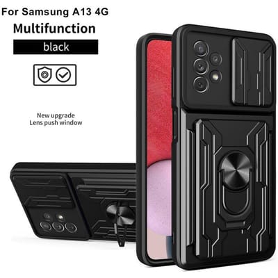 Luxe Schokbestendige Hoes Voor Samsung Galaxy S26 S25 S24 S23 Ultra A15 A16 A55 Roterende Metalen Ringhouder En Kaartsleuf Achterkant For Galaxy A53 5G