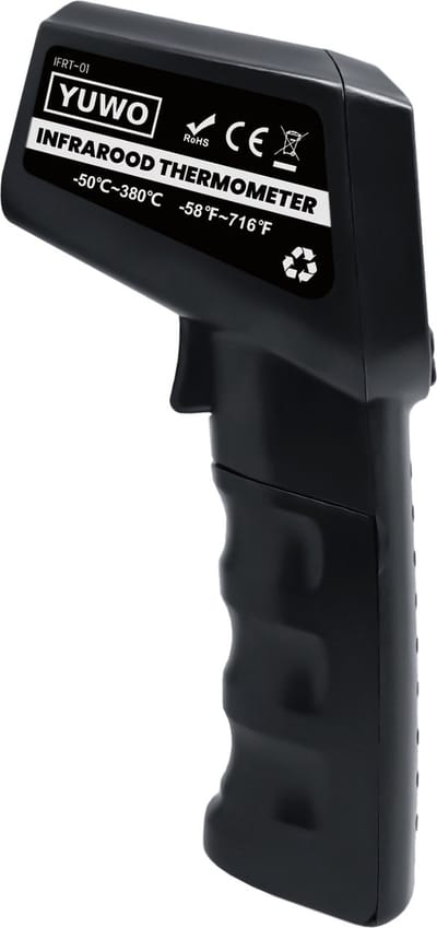 YUWO® Digitale Infrarood Thermometer - Bereik -50 t/m +380 °C - Infrarood Thermo Meter - Warmtemeter