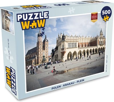 Puzzel Polen - Krakau - Plein - Legpuzzel - Puzzel 500 stukjes