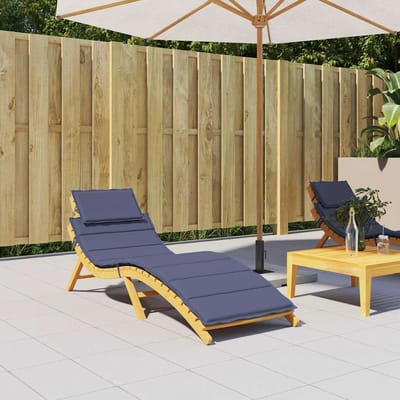 vidaXL - Ligbedkussen - oxford - stof - marineblauw