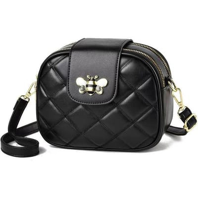 Nieuwe Mode Kleine Ronde Tas Grote Capaciteit Ringer Ruit Koreaanse Versie Alle Zacht Leer Enkele Schouder Crossbody Mini Tas . gray