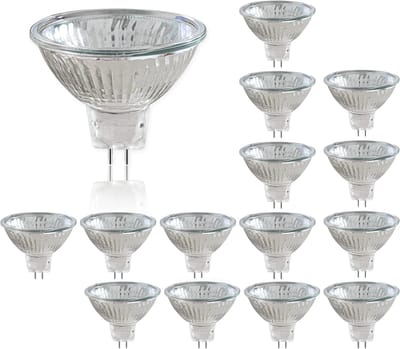 Set van 15x Halogeenlampen MR16 – 35W GU5.3 – Warm Wit – Dimbaar – 12V