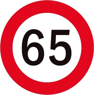 Bellatio Decorations 65 jaar onderzetters/bierviltjes - 25x stuks - Sweet 65 - verjaardag - feestartikelen - karton