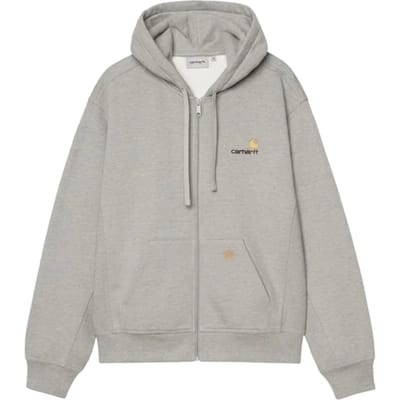Carhartt Amercian Script Jas Met Capuchon Grijs