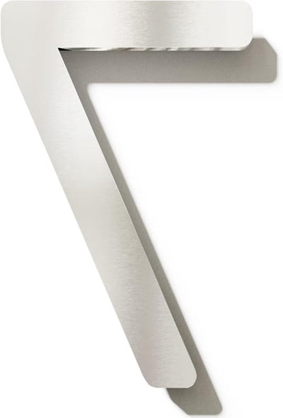 Huisnummer Roestvrij Staal - Adres Cijfer - Huis Identificatie - Weerbestendig Geborsteld Metaal - 20 cm Hoog - Zilverkleurig