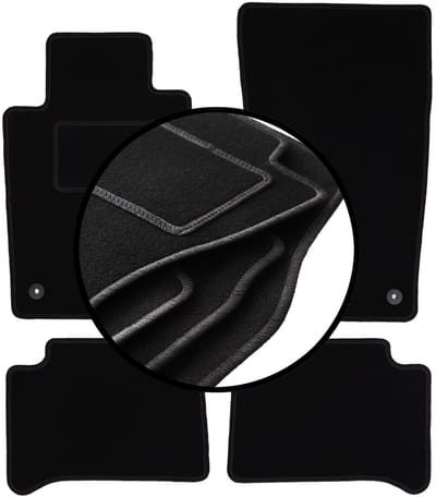 Complete set veloursmatten voor: Mercedes E W211 sedan, stationwagen (2002-2009)