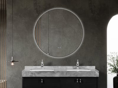 Mawialux LED Badkamerspiegel - Linde - 110cm - mat zwart