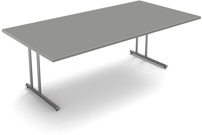 Bureau Profi grijs 200cm