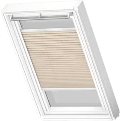 Velux Manueel Lichtdoorlatend Plisségordijn White Line Fhl S06 1283swl Beige Clair