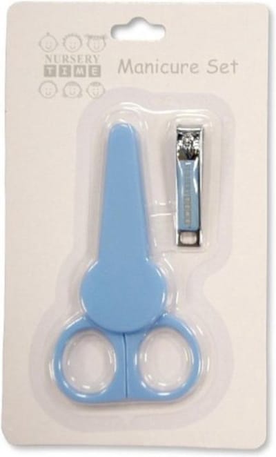 Nursery Time Manicureset Baby Lichtblauw 2-delig