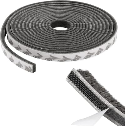 Purepeak Tochtband 5 Meter - Tochtborstel Zelfklevend - Tochtstopper - Tochtstrips voor Deuren - Tochtrol - Deurborstel