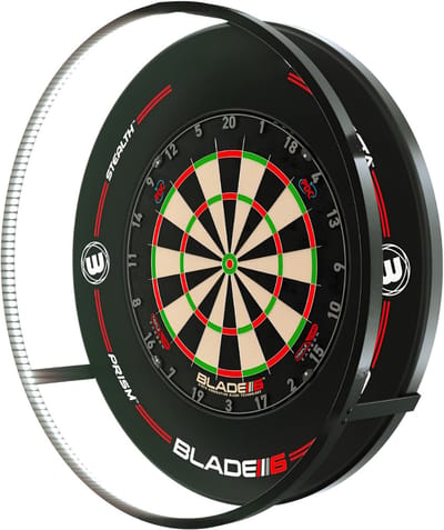TIM® Dartbord Surround Ring - Dartbord Verlichting - Dartsbord - Zwart - 84cm x 84cm x 11cm; 2kg