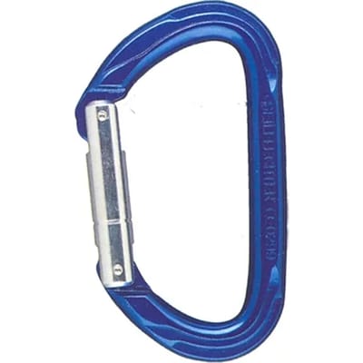 Kpe Holland Karabijnhaak - Aluminium - Met Vergrendelingssysteem - 110x65mm - Blauw