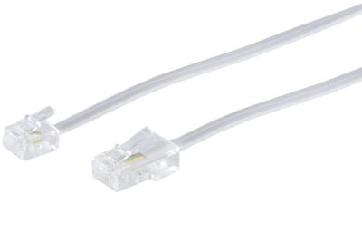 ISDN-Verbindungskabel (Modular) weiß 6m