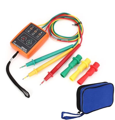 Store_9 - Draagbare handheld faseroterende veldtester - Fasedetector - LED en zoemer - 3 motorrotatie-indicator - Testen van hoogspanningsapparatuu...