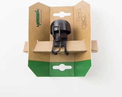 Widek bel Paperclip mini XXL nz PVD all black op kaart