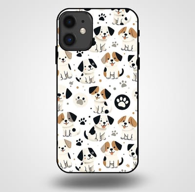 Smartphonica Telefoonhoesje voor iPhone 11 met honden opdruk - TPU backcover case honden design geschikt voor iPhone 11