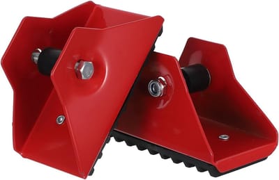 Rubberen Laddervoeten - Antislip Ladderpootjes - Veilige Stabiliteit - Slijtvast Duurzaam Materiaal - 12.50X7.70X6.60CM - Rood