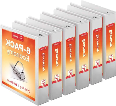 Ringbanden Set - Opbergmappen - Documenten Archiveren - Versterkte Naden - 6 stuks 5 cm - Wit