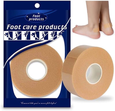 Dailygoods- Tape 2,5 cm x 500 cm - Voetbescherming - Anti-slip - Ademend - Waterdicht - Schuim materiaal - Blarenpleister