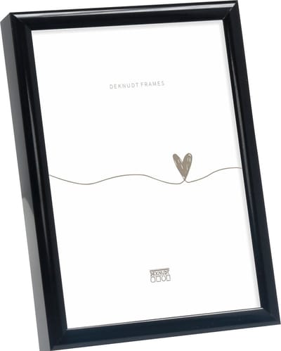 Deknudt frames fotolijst S027S2 - glanzend zwart aluminium - 20x20 cm