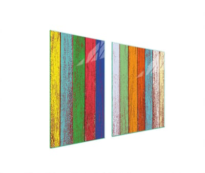 TMK ArtDeko Serie - Snijplank - Glas - Kleurvolle - 100x52 cm