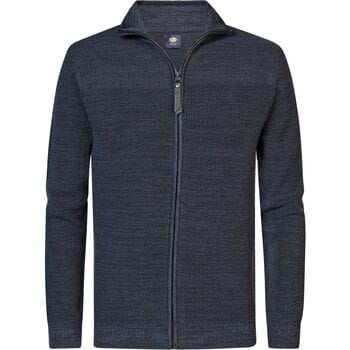 Petrol Industries - Heren Gebreid Vest Nulato - Blauw - Maat XXL