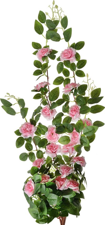 Clayre & Eef Kunstbloem 87 cm Roze Groen Kunststof