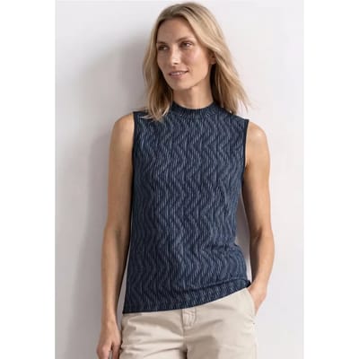 Top met col en print