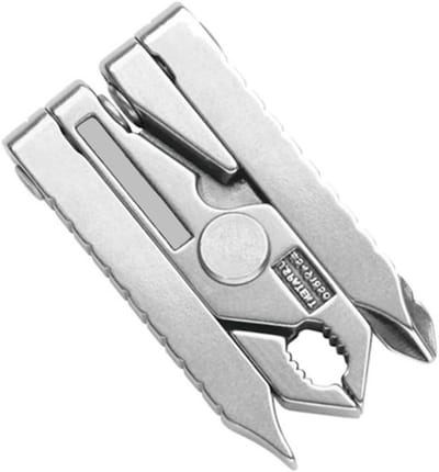 Multitool Tang - Vouwtang Mini - Outdoor Activiteiten - Roestvrij Staal - 8 cm Gevouwen - Zilver