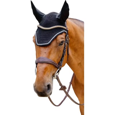 Kentucky Horsewear - Oornetje Wellington diamond rope zwart Full