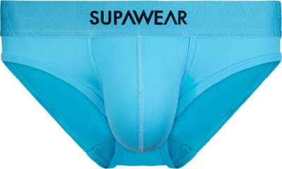 SUPAWEAR Neon Brief Neon Blue - MAAT S - Heren Ondergoed - Slip voor Man - Mannen Brief