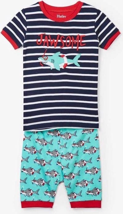 Hatley 2 delige pyjama set- shortama - maat 104