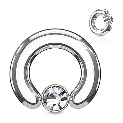 piercing ball closure ring 2.4x12 mm - LMPiercings