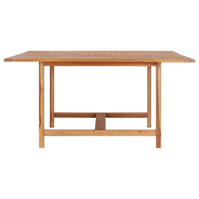 vidaXL - Tuintafel - 150x150x76 - cm - massief - teakhout