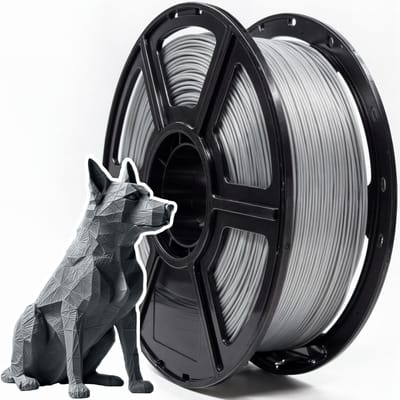 3D&Print PLA Filament 17.5 mm 1 KG - Filament 3D Pen - Filamenten PLA 1,75mm - PLA Pro - Zilver