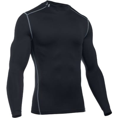 Under Armour Stretch Col Haut Sport Entraînement Fitness Top Homme hauts Noir 1265648-001 S black