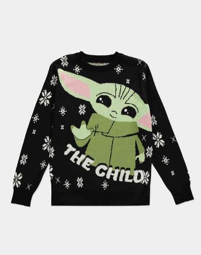 Star Wars - The Mandalorian - The Child Knitted Kersttrui - 2XL - Zwart