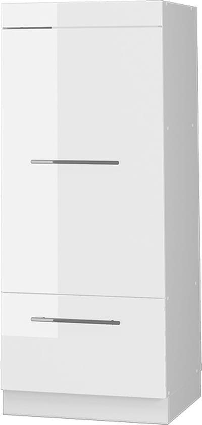 Vicco Hoge kast Fame-Line, Wit Hoogglans/Wit, 60 cm