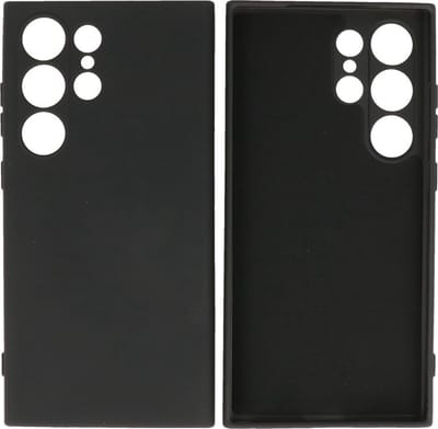 Fashion Backcover Telefoonhoesje - Color Hoesje - Geschikt voor de Samsung Galaxy S24 Ultra - Zwart